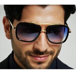 Sunglasses Oceanic Tinted Blue Gradient Lens UV400 Sun Protection Eyewear Lentes